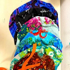 Set of SIX scrub hats